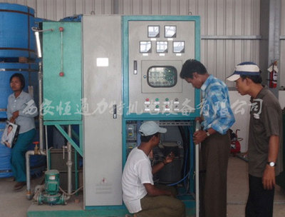 出口缅甸铁道部弾条加热中频炉